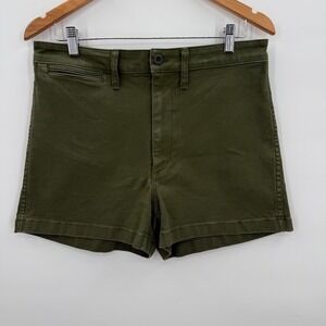 Madewell Womens Olive Green High Rise Utility Style Shorts Size 30‎